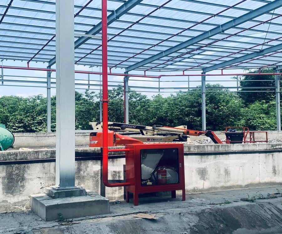 ตู้ปั๊มดับเพลิง อาคาร Solar Drying Storage